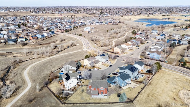 aerial view featuring a residential view