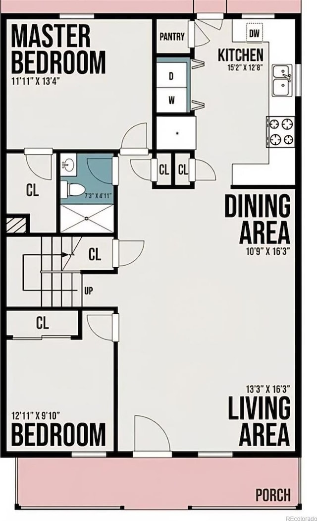 2874 Rose Hill St, Strasburg, CO 80136 - view of property floor plan