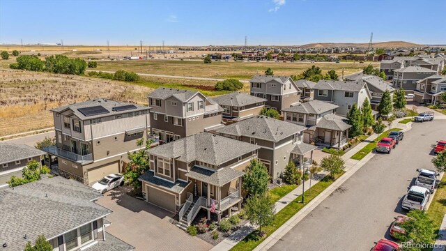 drone / aerial view featuring a residential view