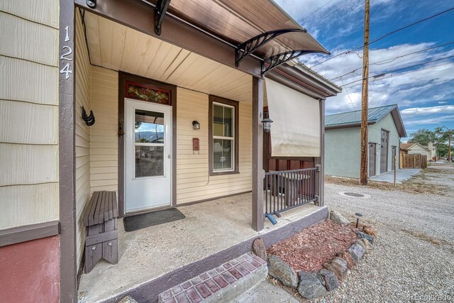 124 E 8th St, Salida, CO 81201 - property entrance with a porch