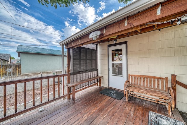 124 E 8th St, Salida, CO 81201 - wooden terrace featuring fence