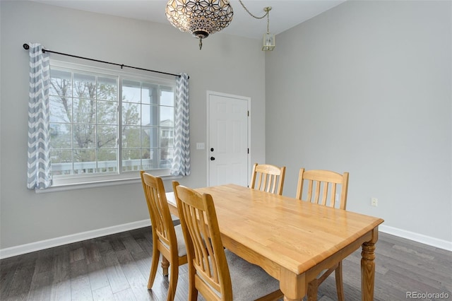 20626 Willowbend Ln, Parker, CO 80138 - dining space featuring baseboards and wood finished floors