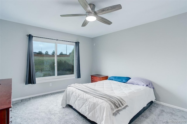 20626 Willowbend Ln, Parker, CO 80138 - carpeted bedroom with baseboards and ceiling fan