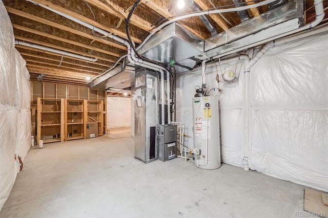 19294 E Warren Pl, Aurora, CO 80013 - unfinished below grade area featuring water heater and heating unit