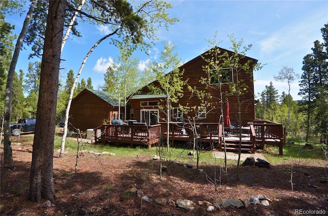 116 Timber Rd, Black Hawk, CO 80422 - back of property with a deck