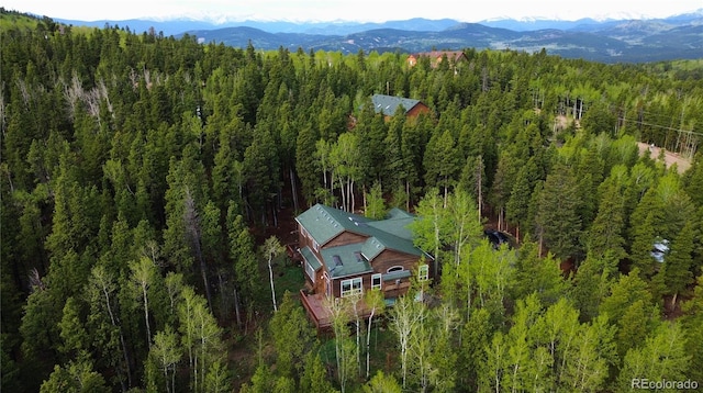 116 Timber Rd, Black Hawk, CO 80422 - view from above of property with mountains