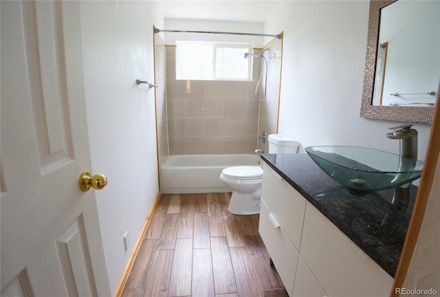 116 Timber Rd, Black Hawk, CO 80422 - full bathroom with tub / shower combination, wood finished floors, and vanity