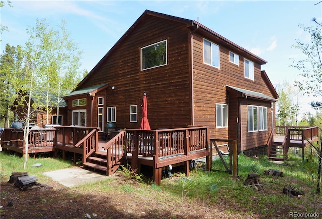 116 Timber Rd, Black Hawk, CO 80422 - rear view of property featuring a deck
