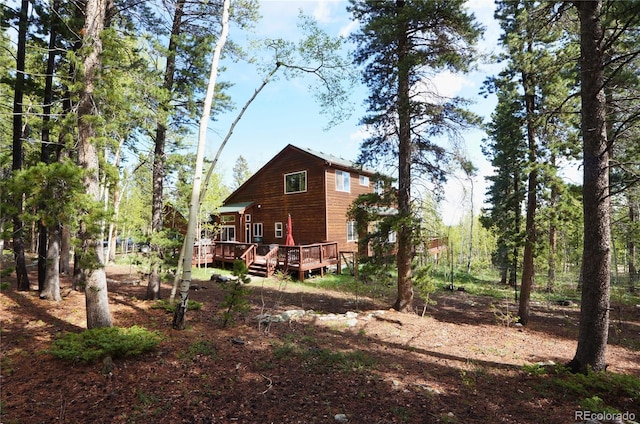 116 Timber Rd, Black Hawk, CO 80422 - view of property exterior featuring a wooden deck