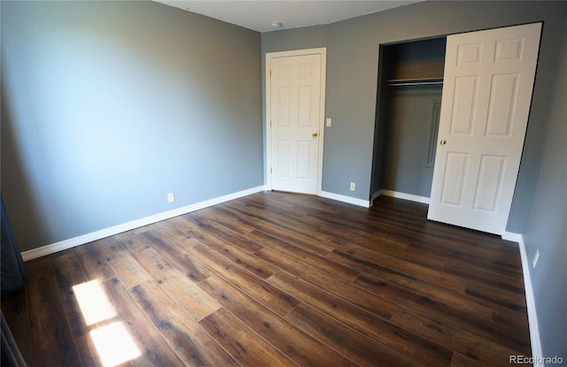 116 Timber Rd, Black Hawk, CO 80422 - unfurnished bedroom featuring dark wood-style flooring and a closet