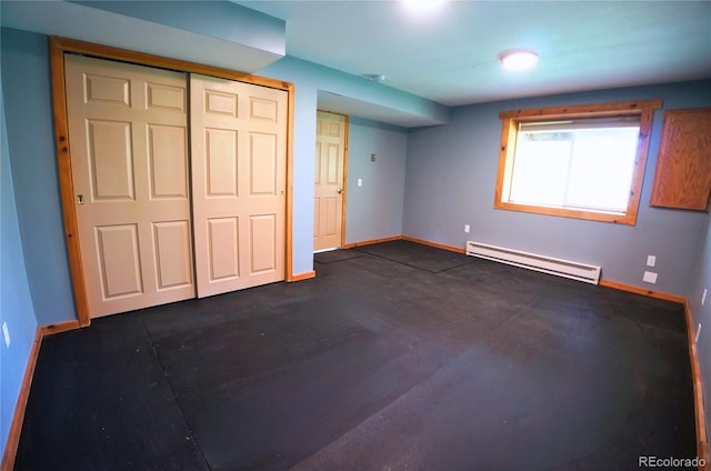 116 Timber Rd, Black Hawk, CO 80422 - unfurnished bedroom with baseboard heating and a closet