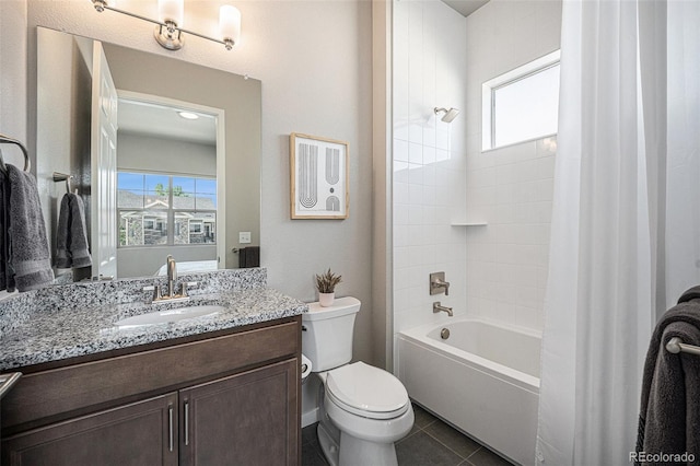 811 W 128th Pl, Westminster, CO 80234 - full bath featuring vanity, shower / tub combo with curtain, and tile patterned floors