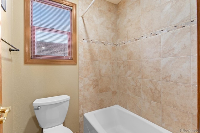 full bath featuring shower / bathtub combination and toilet