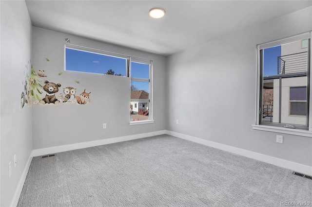 view of carpeted empty room