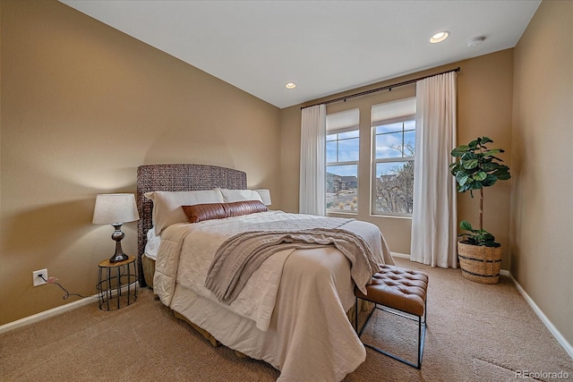 bedroom with carpet flooring