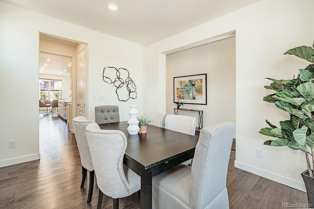9607 Williamsburg St, Littleton, CO 80125 - dining room with wood finished floors and recessed lighting