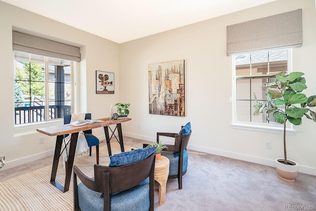 9607 Williamsburg St, Littleton, CO 80125 - home office featuring plenty of natural light and light colored carpet