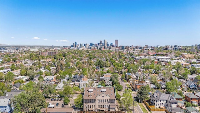 aerial overview of property's location with nearby urban area