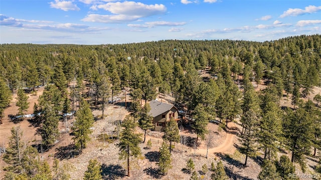 174 Needle Creek Rd, Divide, CO 80814 - aerial view of property and surrounding area featuring a forest