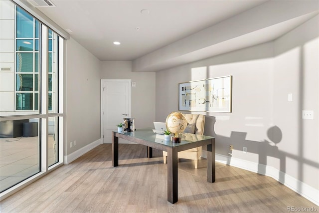 2001 Lincoln St Unit 2524, Denver, CO 80202 - office space featuring light wood-style flooring, baseboards, and recessed lighting