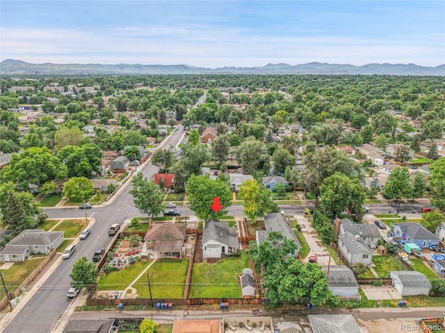 2212 Ingalls St, Edgewater, CO 80214 - aerial view of residential area with mountains