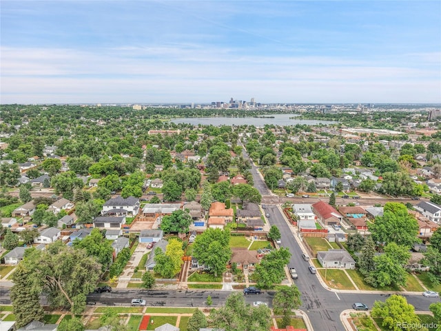 2212 Ingalls St, Edgewater, CO 80214 - aerial view of residential area featuring a large body of water