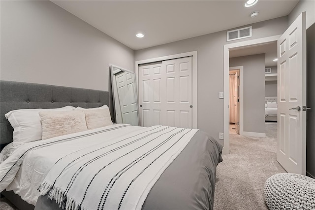 15595 E 47th Dr, Denver, CO 80239 - carpeted bedroom with recessed lighting and a closet