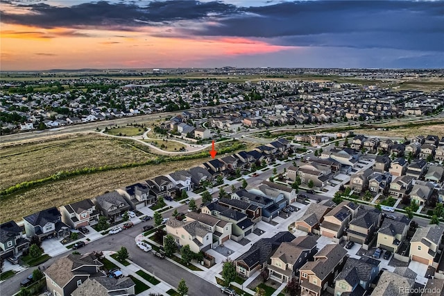 15595 E 47th Dr, Denver, CO 80239 - aerial view at dusk of a residential view
