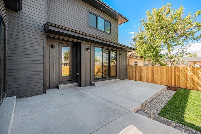 exterior space featuring a patio