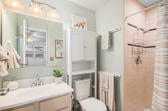64 Nome Way Unit A, Aurora, CO 80012 - bathroom with vanity and a tile shower