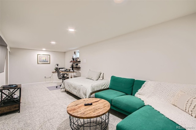 9146 W 89th Ct, Broomfield, CO 80021 - living room featuring carpet, recessed lighting, and baseboards