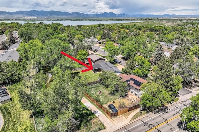 9146 W 89th Ct, Broomfield, CO 80021 - aerial view of a water and mountain view