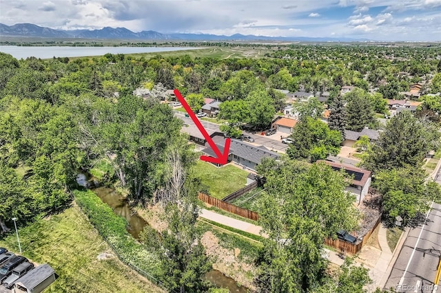 9146 W 89th Ct, Broomfield, CO 80021 - aerial view of a water and mountain view