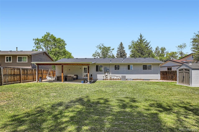 9146 W 89th Ct, Broomfield, CO 80021 - back of property with a patio area and central AC unit