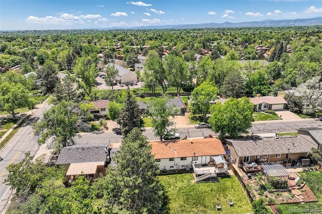 9146 W 89th Ct, Broomfield, CO 80021 - aerial view of residential area with mountains