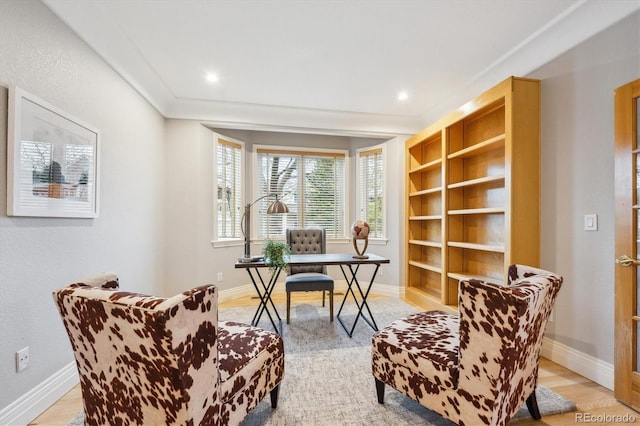 4059 Nevis St, Boulder, CO 80301 - office with baseboards and built in shelves