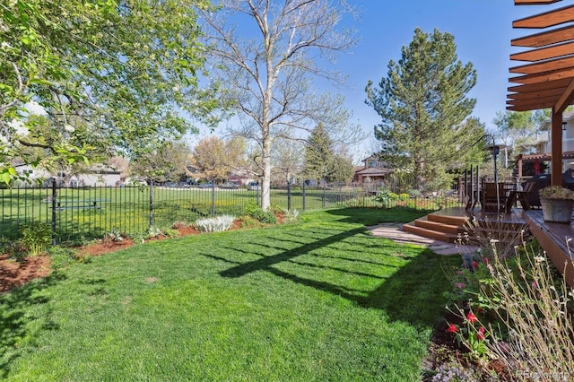 4059 Nevis St, Boulder, CO 80301 - view of yard with a deck