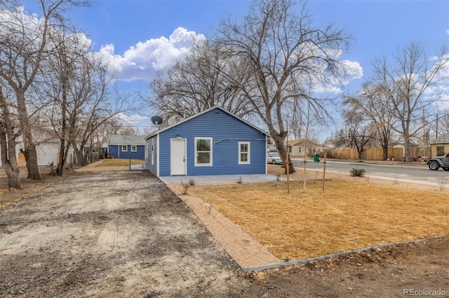 view of side of property