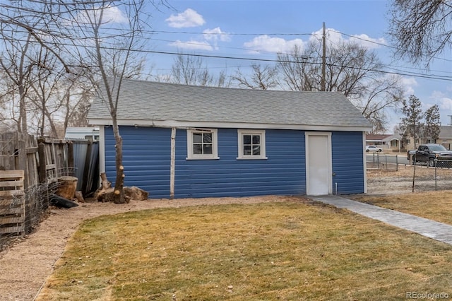 exterior space with a lawn