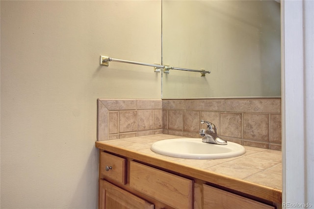 bathroom featuring vanity