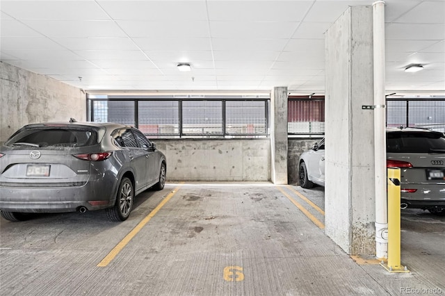 view of parking deck