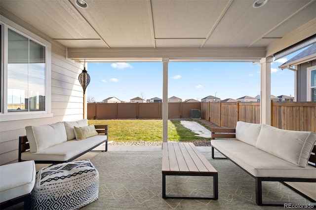 view of sunroom / solarium