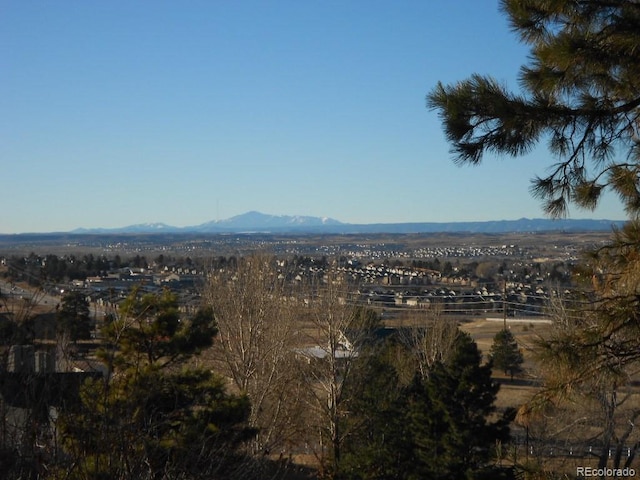 view of mountain feature