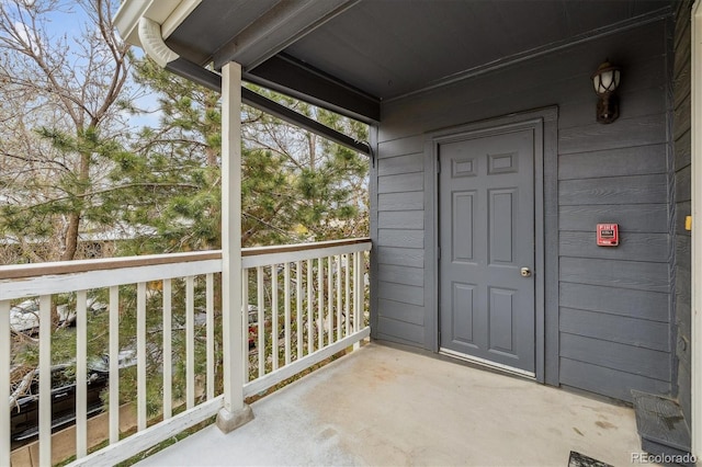 view of balcony