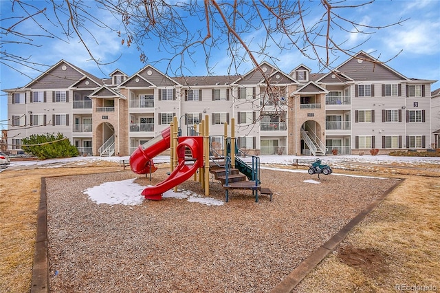 view of communal playground