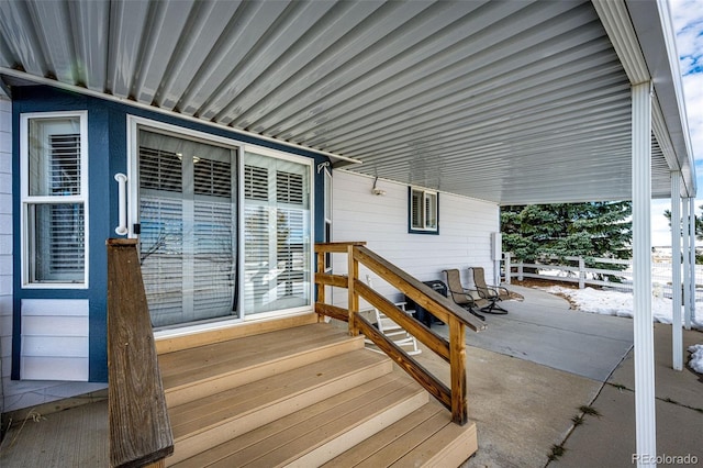 view of wooden terrace