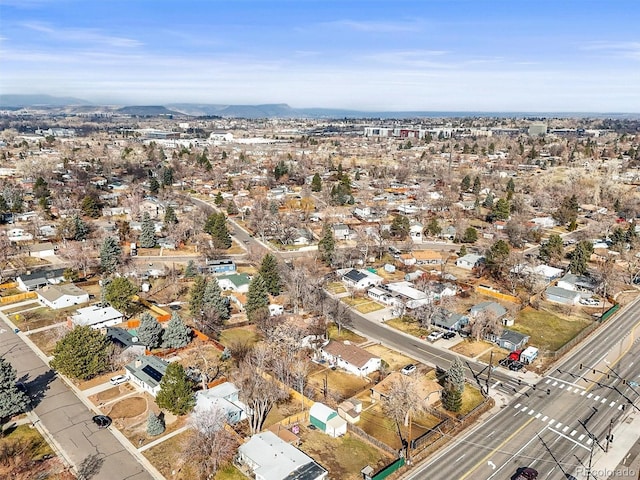 drone / aerial view featuring a residential view