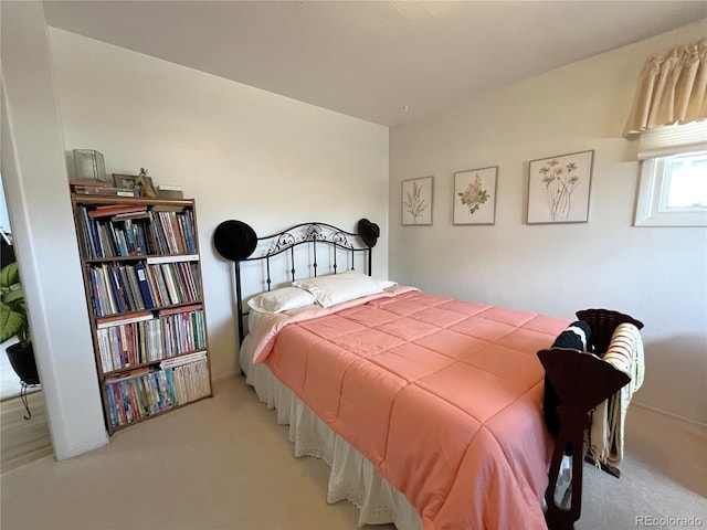 bedroom featuring carpet