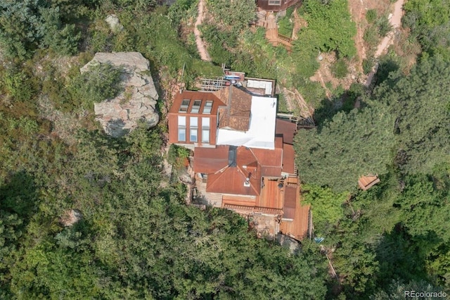 aerial view with a view of trees