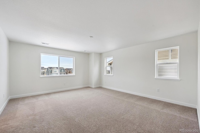 view of carpeted empty room